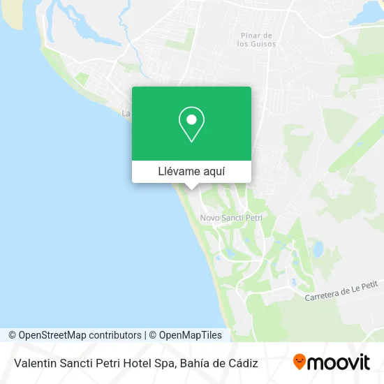Mapa Valentin Sancti Petri Hotel Spa