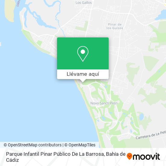 Mapa Parque Infantil Pinar Público De La Barrosa