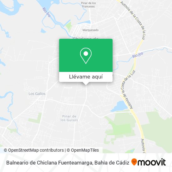 Mapa Balneario de Chiclana Fuenteamarga