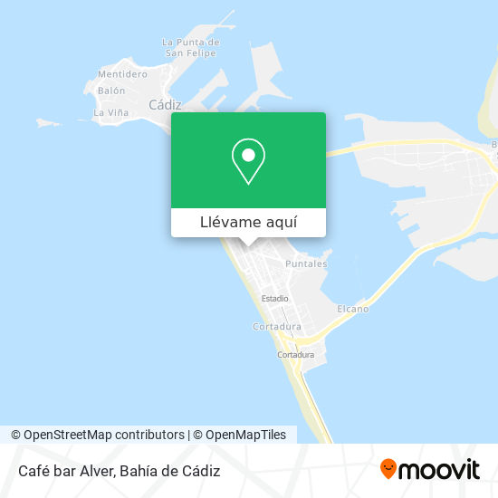 Mapa Café bar Alver