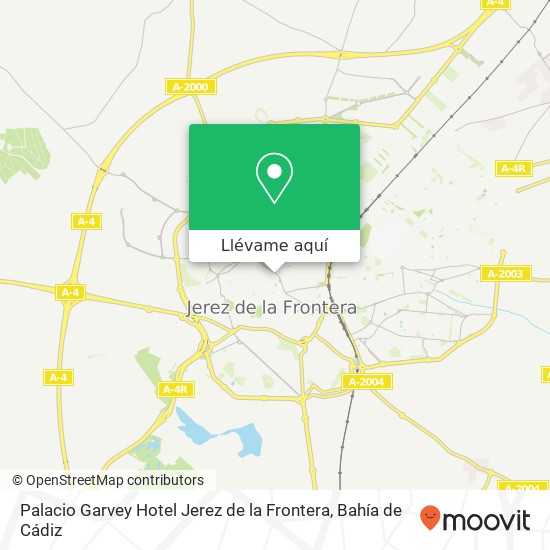 Mapa Palacio Garvey Hotel Jerez de la Frontera