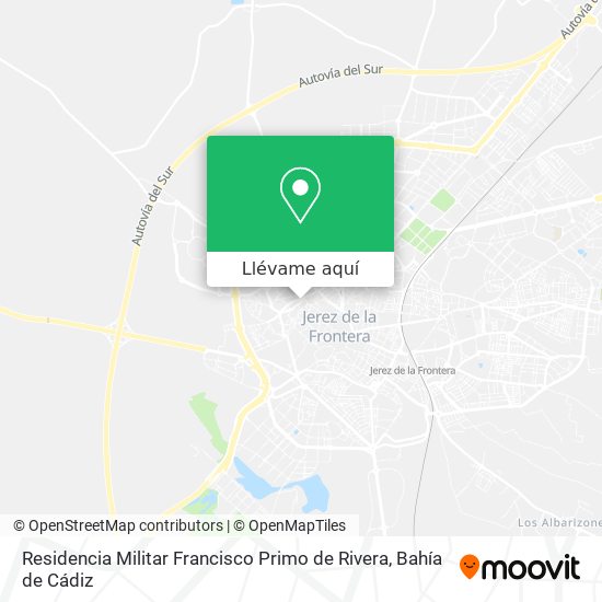 Mapa Residencia Militar Francisco Primo de Rivera