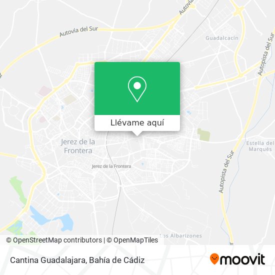 Mapa Cantina Guadalajara