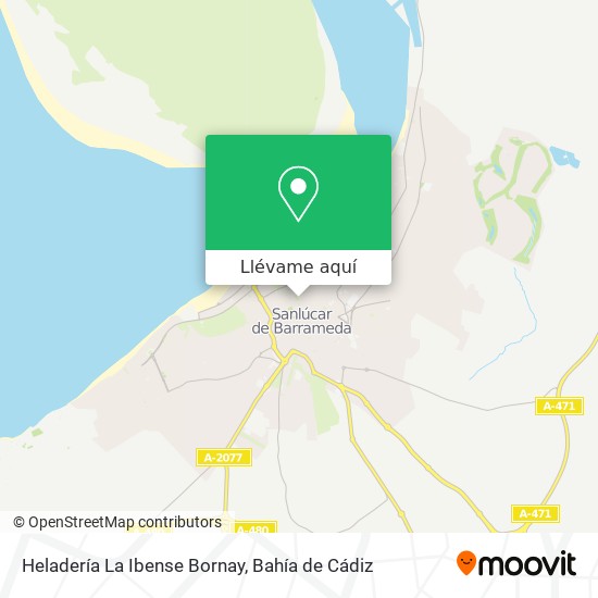 Mapa Heladería La Ibense Bornay