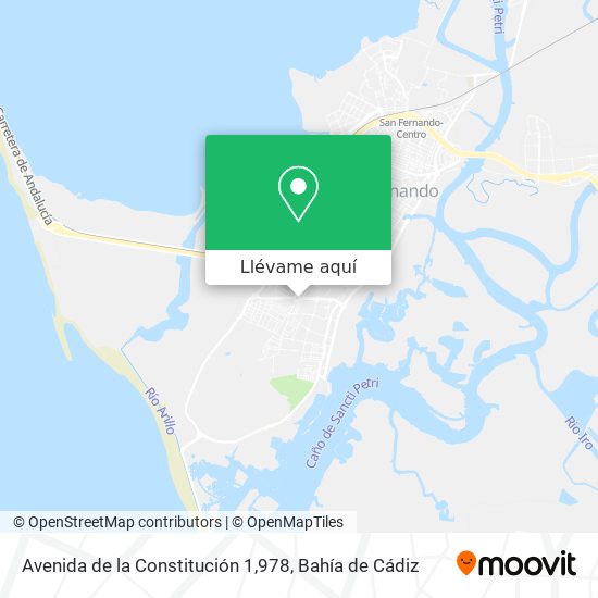 Mapa Avenida de la Constitución 1,978