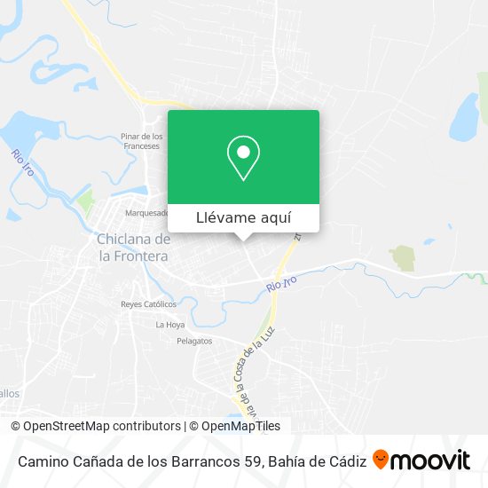 Mapa Camino Cañada de los Barrancos 59