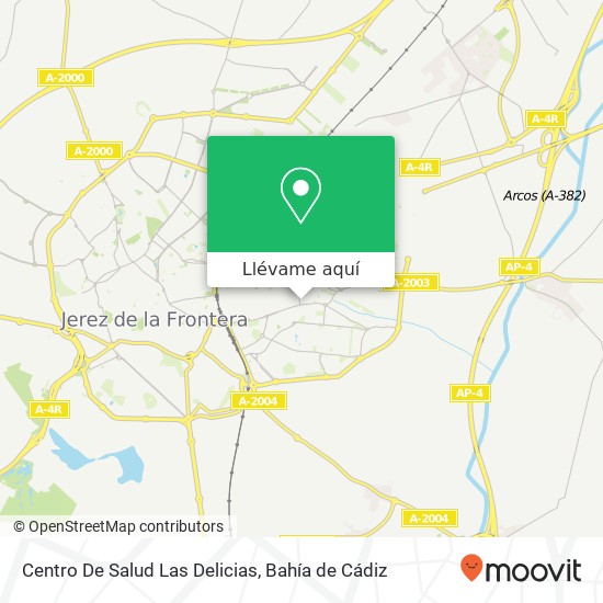 Mapa Centro De Salud Las Delicias