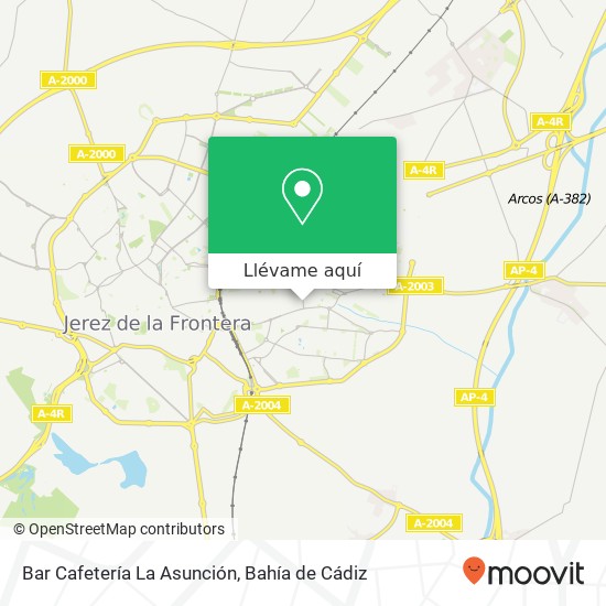 Mapa Bar Cafetería La Asunción