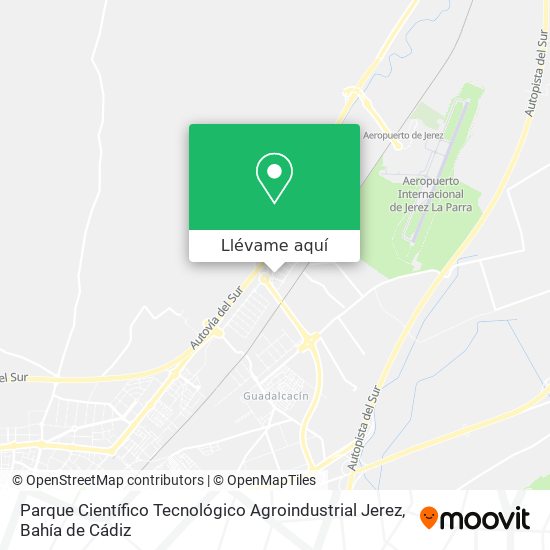 Mapa Parque Científico Tecnológico Agroindustrial Jerez