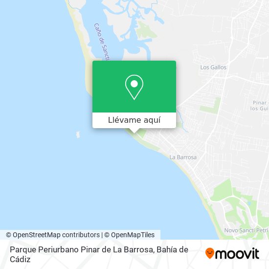Mapa Parque Periurbano Pinar de La Barrosa