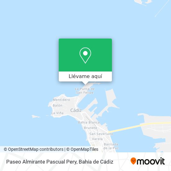 Mapa Paseo Almirante Pascual Pery