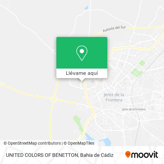 Mapa UNITED COLORS OF BENETTON