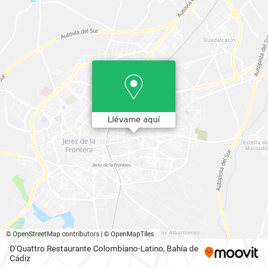 Mapa D'Quattro Restaurante Colombiano-Latino