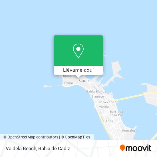 Mapa Valdela Beach