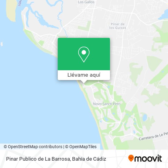 Mapa Pinar Publico de La Barrosa