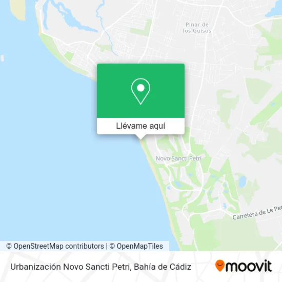 Mapa Urbanización Novo Sancti Petri
