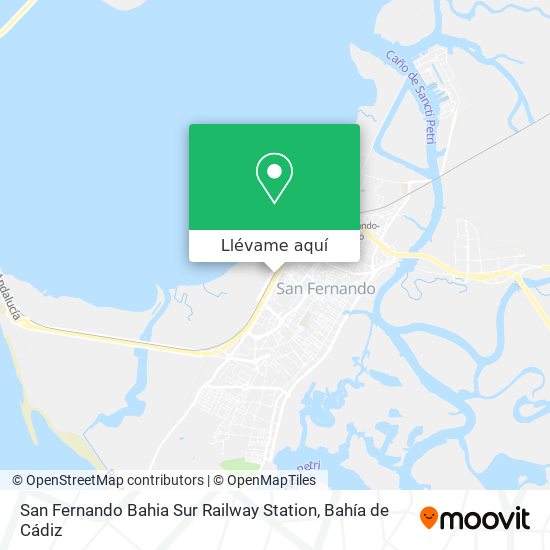 Mapa San Fernando Bahia Sur Railway Station