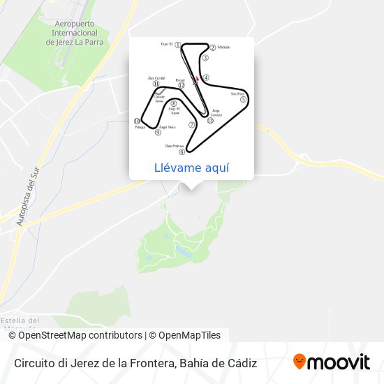 Mapa Circuito di Jerez de la Frontera