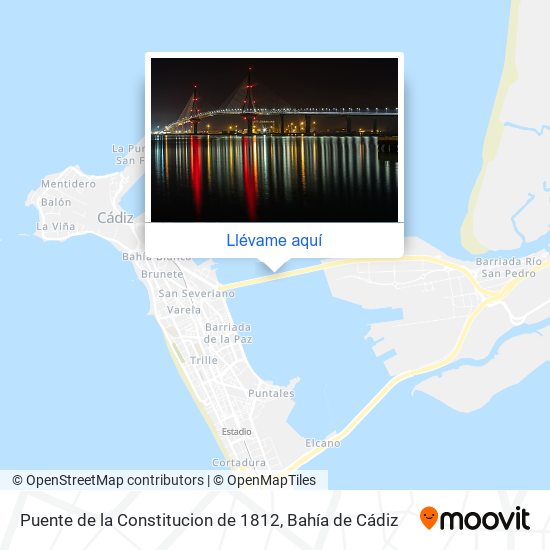 Mapa Puente de la Constitucion de 1812