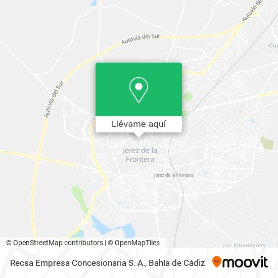 Mapa Recsa Empresa Concesionaria S. A.