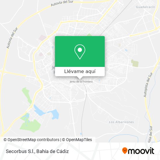 Mapa Secorbus S.l.