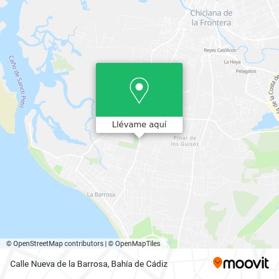 Mapa Calle Nueva de la Barrosa