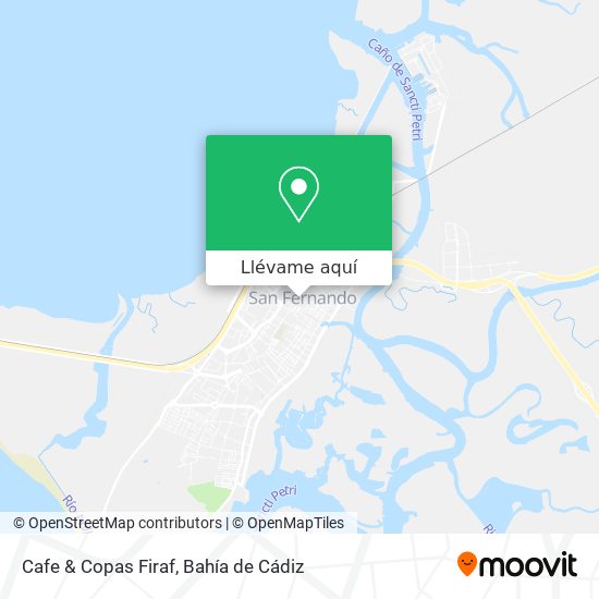 Mapa Cafe & Copas Firaf