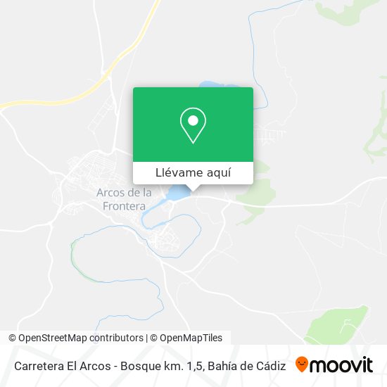 Mapa Carretera El Arcos - Bosque km. 1,5