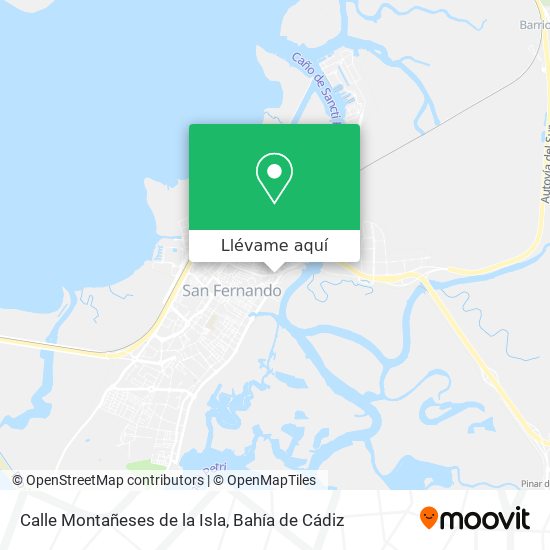 Mapa Calle Montañeses de la Isla
