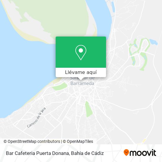 Mapa Bar Cafeteria Puerta Donana