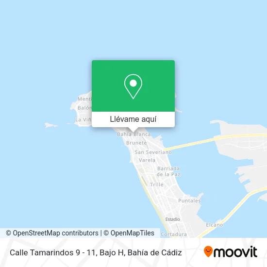 Mapa Calle Tamarindos 9 - 11, Bajo H