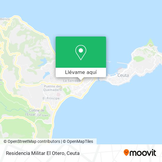 Mapa Residencia Militar El Otero