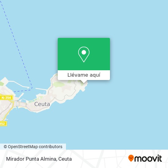 Mapa Mirador Punta Almina
