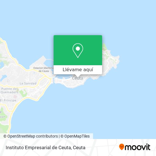 Mapa Instituto Empresarial de Ceuta