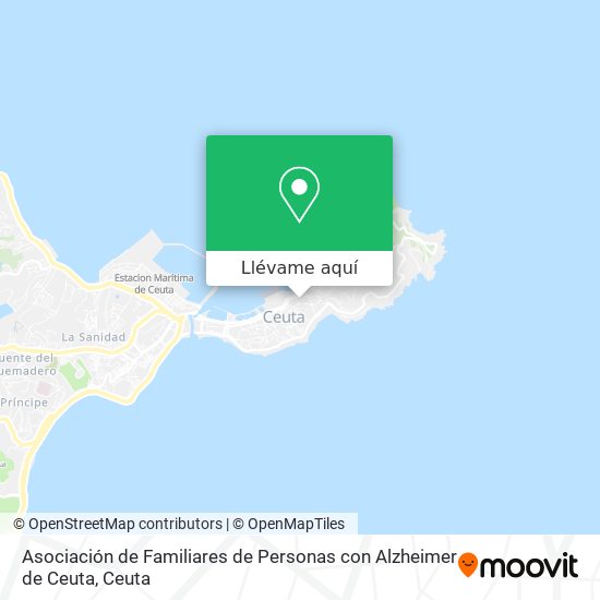 Mapa Asociación de Familiares de Personas con Alzheimer de Ceuta