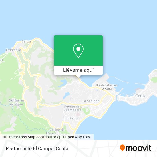 Mapa Restaurante El Campo