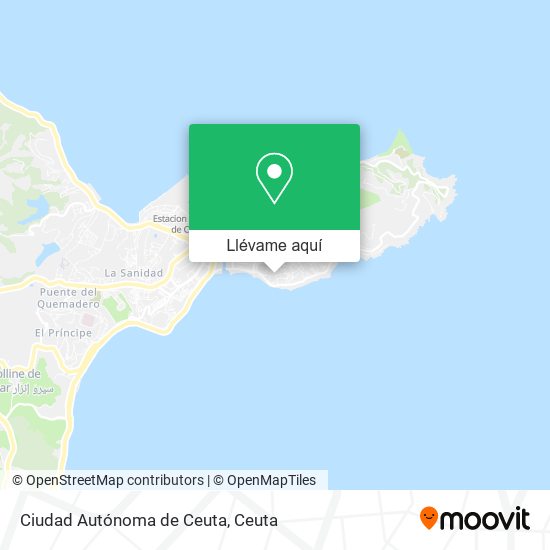 Mapa Ciudad Autónoma de Ceuta