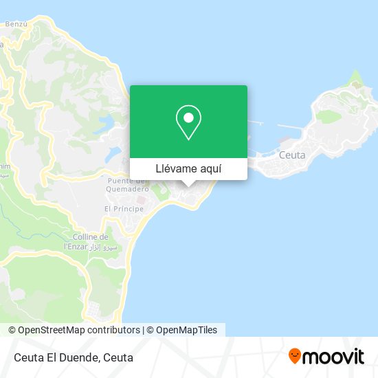 Mapa Ceuta El Duende