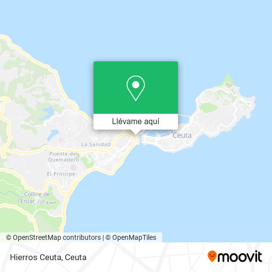 Mapa Hierros Ceuta