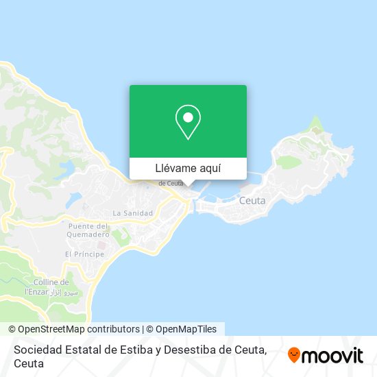 Mapa Sociedad Estatal de Estiba y Desestiba de Ceuta