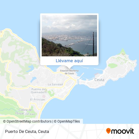 Mapa Puerto De Ceuta