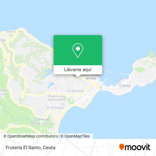 Mapa Frutería El Santo