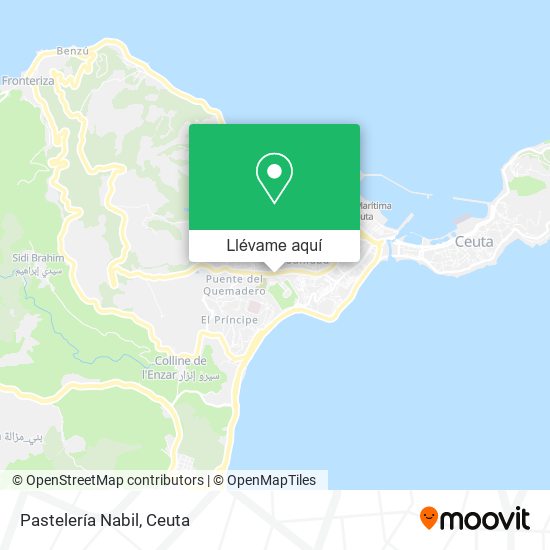 Mapa Pastelería Nabil
