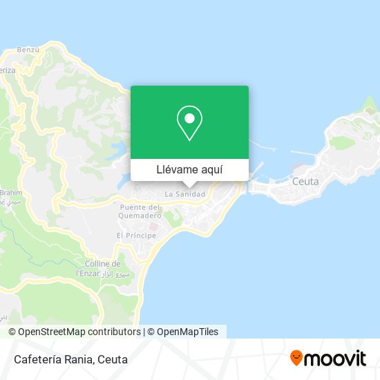 Mapa Cafetería Rania