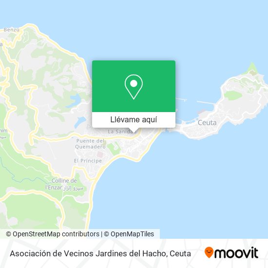 Mapa Asociación de Vecinos Jardines del Hacho