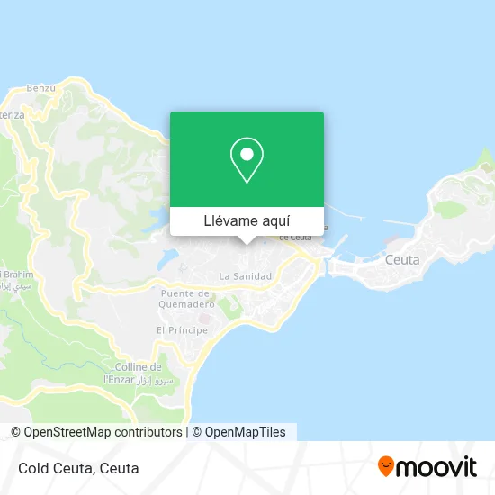 Mapa Cold Ceuta