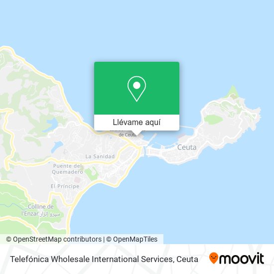 Mapa Telefónica Wholesale International Services
