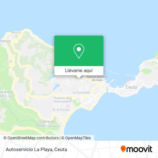 Mapa Autoservicio La Playa