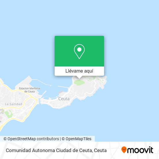 Mapa Comunidad Autonoma Ciudad de Ceuta