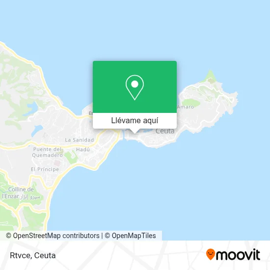 Mapa Rtvce